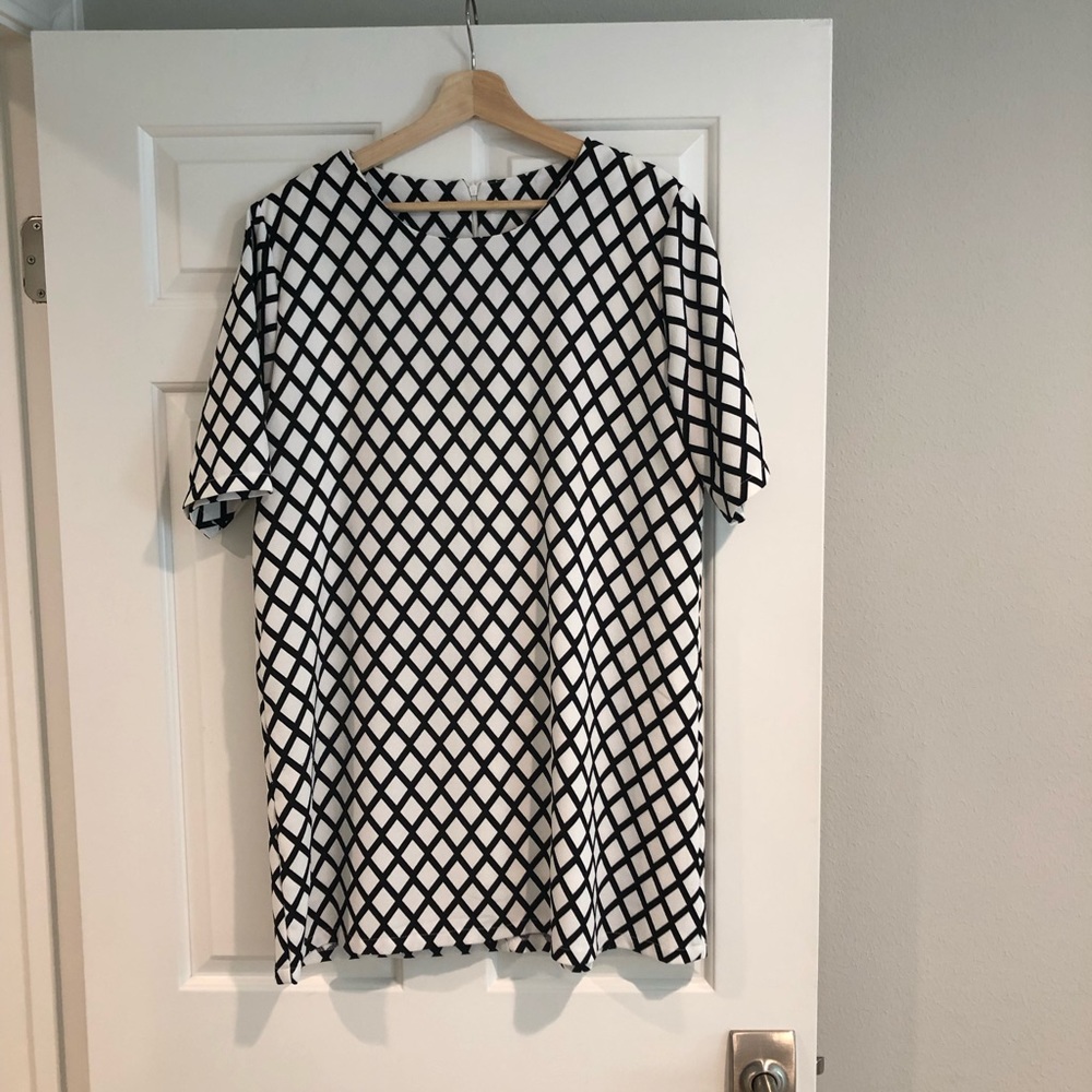 Non branded 60s style shift mini dress size L